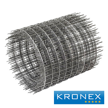 Сетка сварная кладочная оцинкованная KRONEX 50/60/1.6 "ежи" (рулон 0.35×25 м)